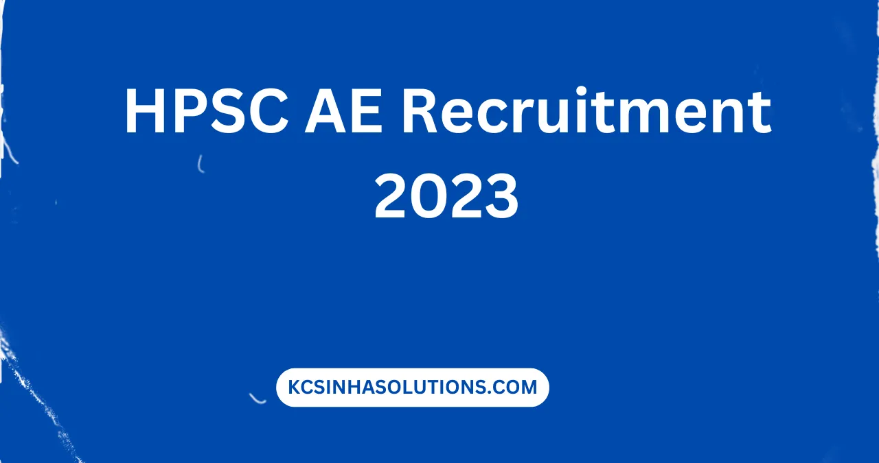 HPSC AE Recruitment 2023