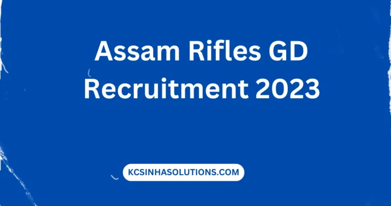 Assam Rifles GD