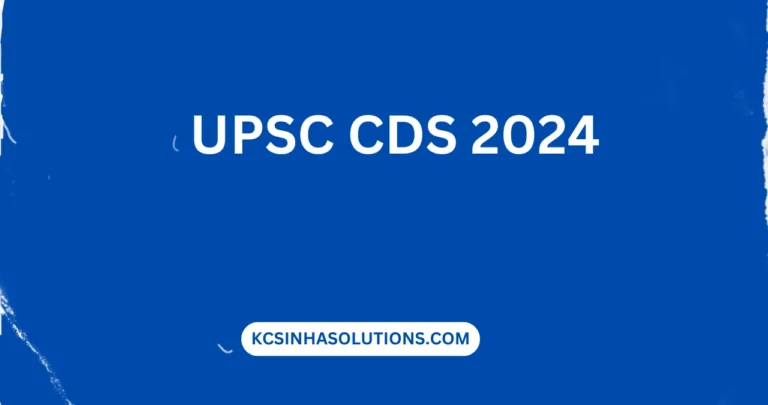 UPSC CDS 2024